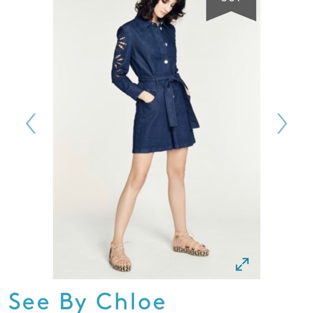 See by Chloe denim romper